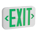 EnvisionLED LED-EM-EXT-G-WH LED Emergency Exit Sign Single/Double Sided (Green) White Finish