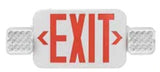 EnvisionLED LED-EM-EXT-R-WH-CMB-RC LED 3.5W Emergency Exit Sign Combo Single/Double Sided (Red), White Finish