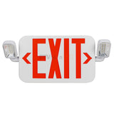 EnvisionLED LED-EM-EXT-R-WH-CMB LED Emergency Exit Sign Combo Single/Double Sided (Red) White Finish