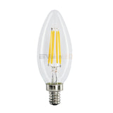 EnvisionLED LED-FLM-E12T-6W-27K LED E12 Filament Bulb 6W 600LM 2700K