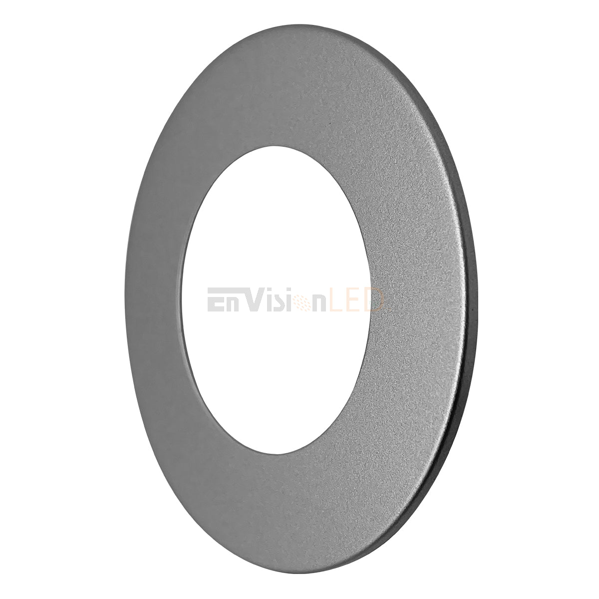 EnvisionLED LED-PCK-TRM-SLVR Undercabinet Puck Light Accessories Silver Finish