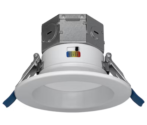 EnvisionLED LED-RDL-JBX-4-11W-5CCT-WH-SM 4" J-Box Retrofit Recessed Downlight, Multi-Color Temperature, White Finish