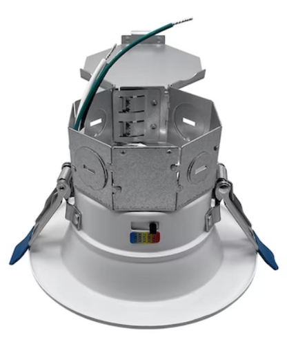 EnvisionLED LED-RDL-JBX-4-11W-5CCT-WH-SM 4" J-Box Retrofit Recessed Downlight, Multi-Color Temperature, White Finish