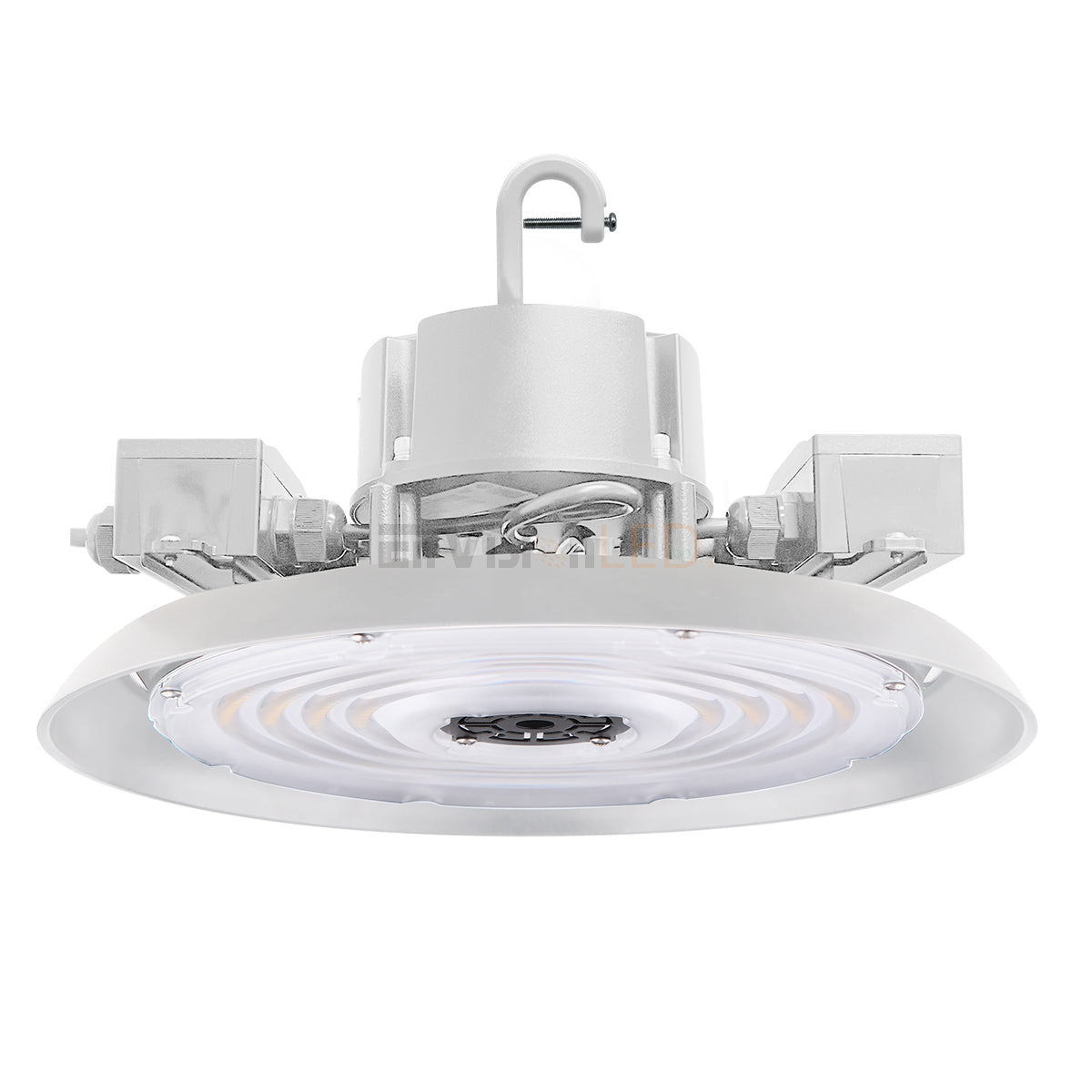 EnvisionLED LED-RHB3-3P240-CTRI-WH-6’ LED Round UFO High Bay 3CCT & 3 Power White Finish