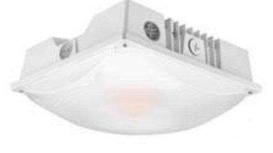 EnvisionLED LED-SCP-3P60-TRI-WH-BMS Square Slim Canopy Light 3CCT & 3 Power Selectable White Finish Bi-Level Motion Sensor
