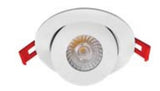 EnvisionLED LED-SL-FLT-4R-9W-5CCT-WH LED 4 Inches SnapTrim Floating Adjustable J-Box White Finish