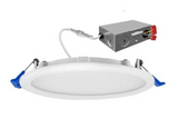 EnvisionLED LED-SL-PNL-8R-3P22W-5CCT-WH 8 Inches J-Box Round Panel EXT SnapTrim Downlight 5CCT Selectable, White Finish