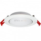 EnvisionLED LED-SL-TLT-4R-9W-TRI LED 4 Inch 9W J-Box SnapTrim Round Panel Tilt Downlight 3CCT Selectable