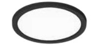 EnvisionLED LED-SLDSK-19R-35W-5CCT-BLK LED 19 Inch 35W Slimline Round Surface Mount Disk 5CCT Selectable Black Finish