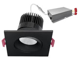 EnvisionLED LED-SQM1-4-15W-5CCT-BLK LED 4 Inches Size, Multiple Single Head Downlight / Wattage + 5CCT Selectable, Black Finish