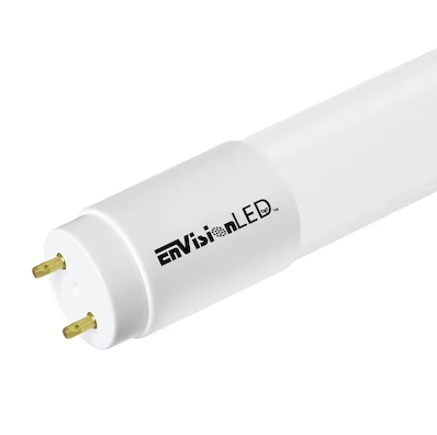 EnvisionLED LED-T8-DF-GL-8FT-42W-50K 42W Hybrid LED T8 Tube w/ FA8 Single Pin Sockets, Lumens 5500 lm, Color Temperature 5000K, 120V-277V