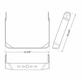 Westgate Lighting LFX-TR-B-WH, U Bracket For LFX And LFXPRO And LF4PRO XL Series, LED Flood Light White Finish