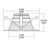 Lithonia Lighting 5BP 5" P Series Baffle Matte White LED Downlight Retrofits Module