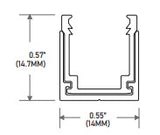 Core Lighting LNT20-AC2 IP65/IP67 Flexible LED Neon Series Self Locking Aluminum 2 Inch Profile