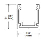 Core Lighting LNT20-AC39 IP65/IP67 Flexible LED Neon Series Self Locking Aluminum 39 Inch Profile