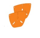 Westgate LOHB-G LED Outdoor Side by Side Fixture Coupling Brackets (set of 2), allows curve installation, Stainless Steel