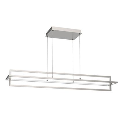 Kuzco Lighting LP16248-BN LED 48 Inch Mondrian Island Pendant Ceiling Light Brushed Nickel Finish