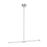 Kuzco Lighting LP18537-BN LED 37 Inch Akari Island Pendant Ceiling Light Brushed Nickel Finish