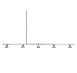 Kuzco Lighting LP19937-BN LED Dune Linear Suspension Light 120V Brushed Nickel Finish