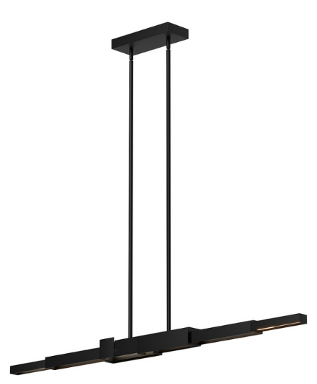 Kuzco Lighting LP29560-BK Enzo 60" Linear Pendant LED Ceiling Light, Black Finish