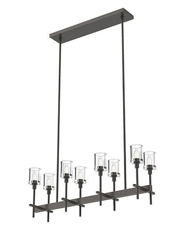 Alora Lighting LP316008UBCR LED Flute 8 Light 19 inch