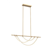 Alora Lighting LP317448VB Aryas LED Pendant Ceiling Light Vintage Brass Finish