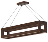 Kuzco Lighting LP32942-WT Morina 42" Linear Pendant LED Ceiling Light, Walnut Finish