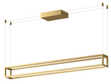 Kuzco Lighting LP45548-BG Plaza 48" Linear Pendant LED Ceiling Light, Brushed Gold Finish