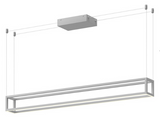 Kuzco Lighting LP45548-WH Plaza 48" Linear Pendant LED Ceiling Light, White Finish