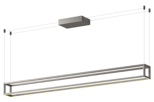 Kuzco Lighting LP45560-WH Plaza 60" Linear Pendant LED Ceiling Light, White Finish