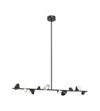 Kuzco Lighting LP50851-BK LED 51 Inch Geode Island Pendant Ceiling Light Black Finish