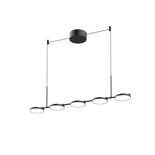 Kuzco Lighting LP72237-BK LED Novel 37 Inch Linear Pendant Ceiling Light Black Finish