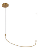 Kuzco Lighting LP89036-BG 37 inch Talis Linear LED Pendant Light, Brushed Gold Finish