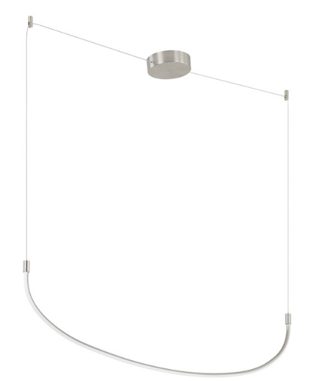 Kuzco Lighting LP89036-BN 37 inch Talis Linear LED Pendant Light, Brushed Nickel Finish