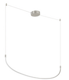 Kuzco Lighting LP89036-BN 37 inch Talis Linear LED Pendant Light, Brushed Nickel Finish