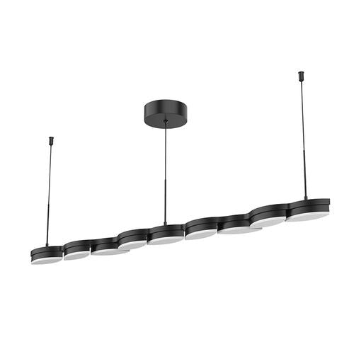Kuzco Lighting LP90748-BK LED Popular 48 Inch Linear Pendant Ceiling Light Black Finish