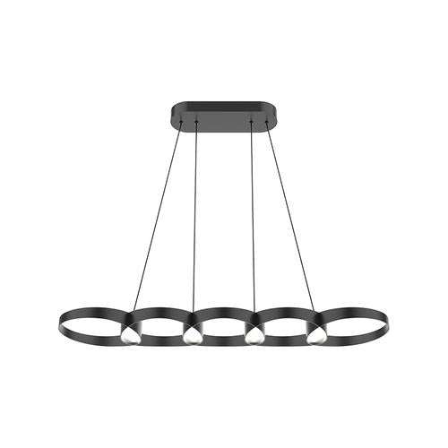 Kuzco Lighting LP90838-BK LED Maestro 38 Inch Linear Pendant Ceiling Light Black Finish