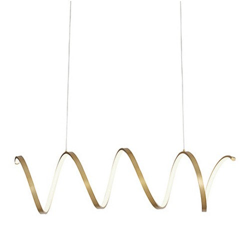 Kuzco Lighting LP93742-XX Synergy LED Linear Antique Brass Suspension Light 120V - BuyRite Electric