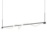 Kuzco Lighting LP95354-BK LED Cursive 54 Inch Linear Pendant Ceiling Light Black Finish