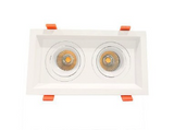 Westgate Lighting LRD-10W-30K-WTM2-WH LED Recessed Light With 2 Slot White Trim, Lumens 1400 lm, Color Temperature 3000K, White Finish