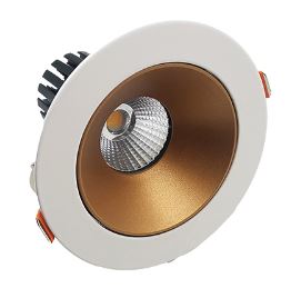 Westgate LRD-7W-50K-4WTR-MG LED 4 Inch 7W Architectural Winged Recessed Lights - Open Trim Matte Gold Finish 5000K