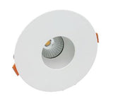 Westgate LRD-7W-27K-4WTRPH-WH LED 4 Inch 7W Architectural Winged Recessed Lights - Pin Hole Trim 2700K White Finish