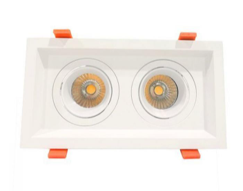 Westgate Lighting LRD-WTM2-WH LED Recessed Light with 2 Slot White Trim, White Finish