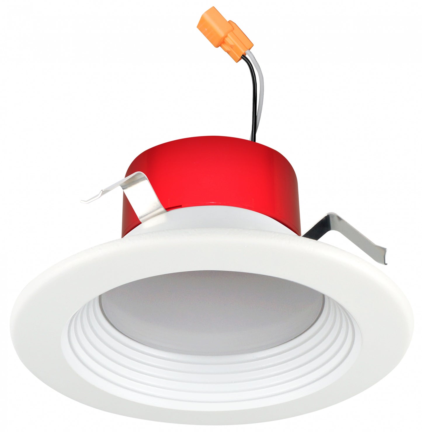 Lighting Spot 26 LSL-403EN-3CT-B 4" LED Selectable 3CCT Round Baffle LED Recessed Retrofit Downlight, White Finish