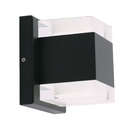 Westgate Lighting LRS-J-MCT-C90-BK Decorative Outdoor LED Wall Light, Lumens 1400 lm, Multi-Color Temperature, Black Finish