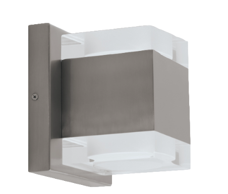 Westgate Lighting LRS-J-MCT-C90-BN Decorative Outdoor LED Wall Light, Lumens 1400 lm, Multi-Color Temperature, Brushed Nickel Finish