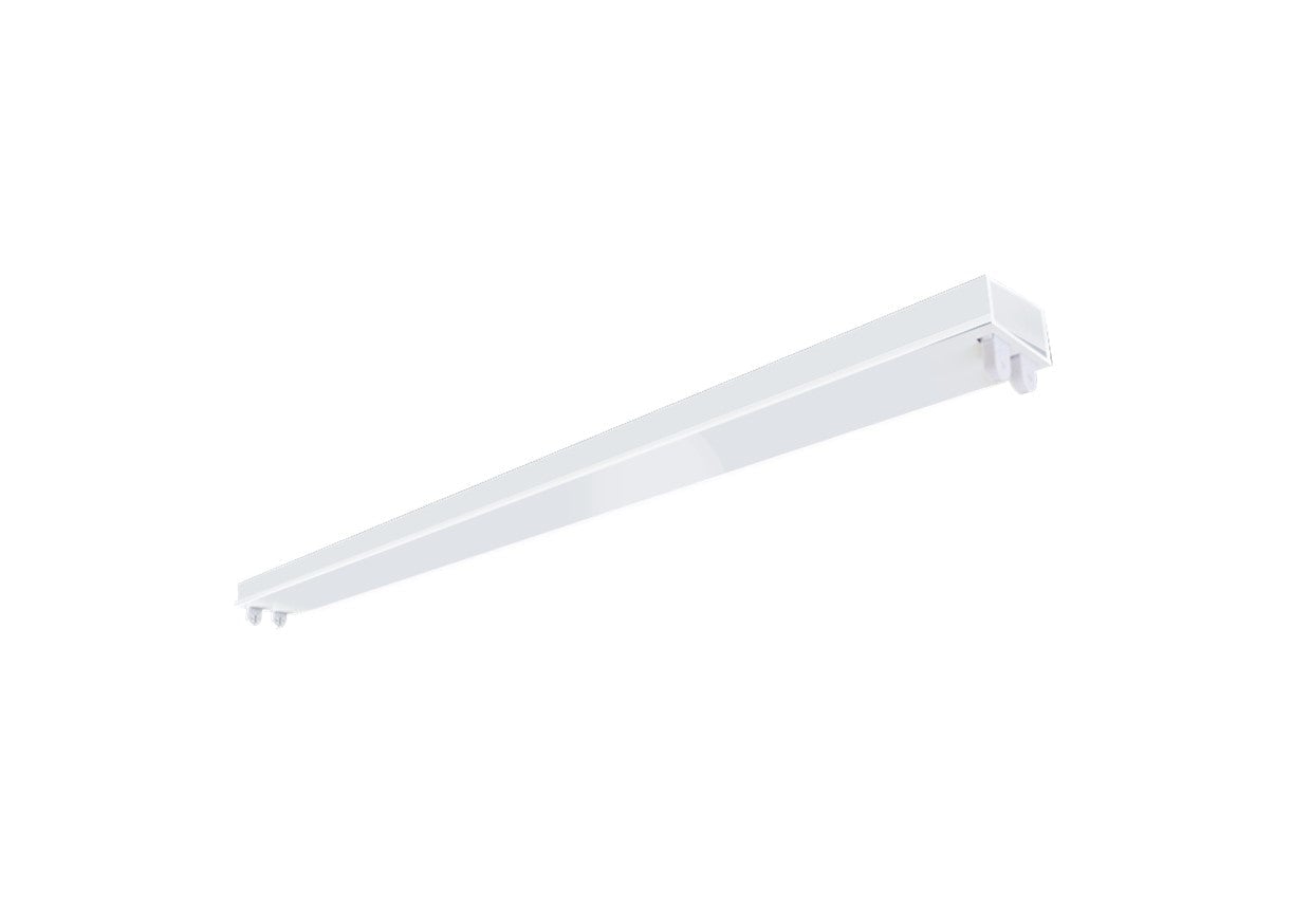 4FT LED Strip Fixture and Lamp, 4FT 2L to be used with LED T8 tubes double ends wired