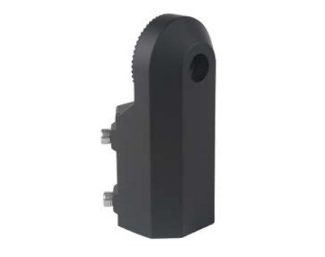 Bracket For Top Round Pole Installation, Black