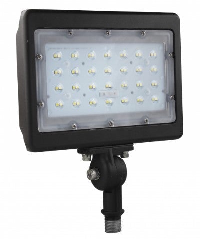 30W LED Flood Light Adjustable Knuckle 3000K Bronze Finish