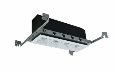 LED Multiple Head System Quad Head Downlight Trimless or with Trim 4000K